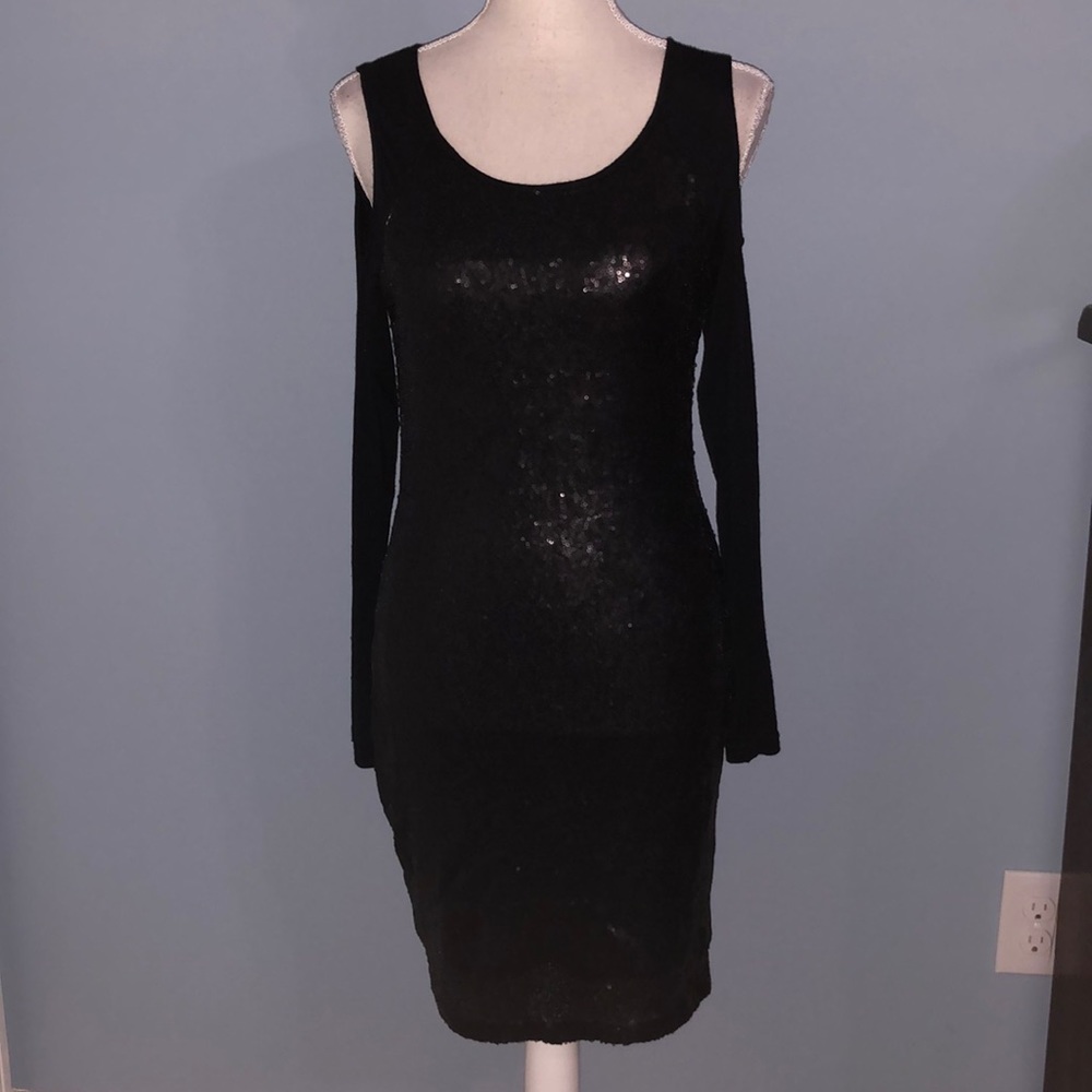 Jessica Simpson Black Long Sleeve Dress